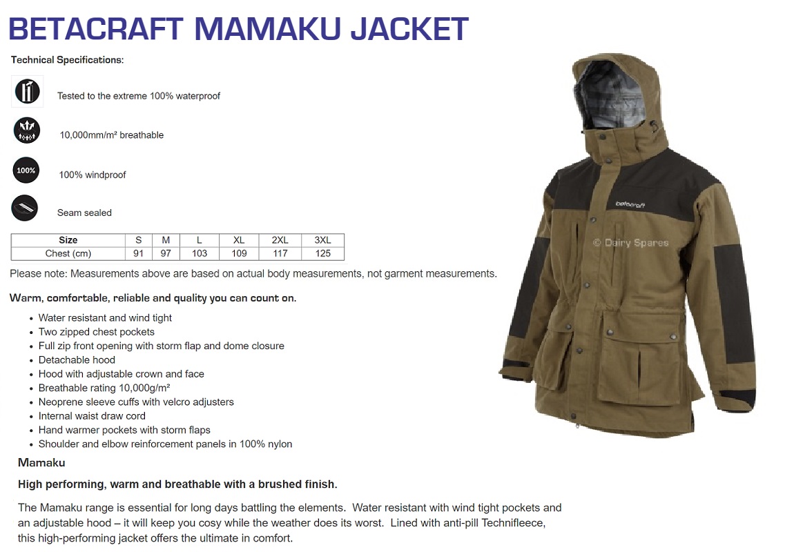 Betacraft Mamaku Jacket