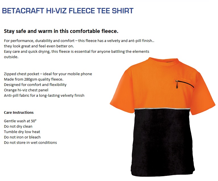 Betacraft Hi-Viz Tee Header