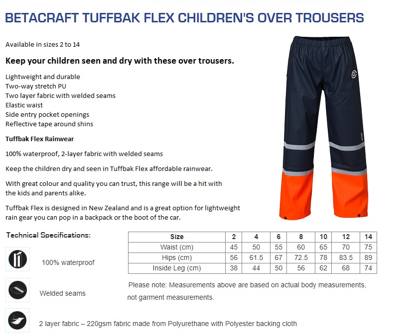 Betacraft Child Overtrousers Header